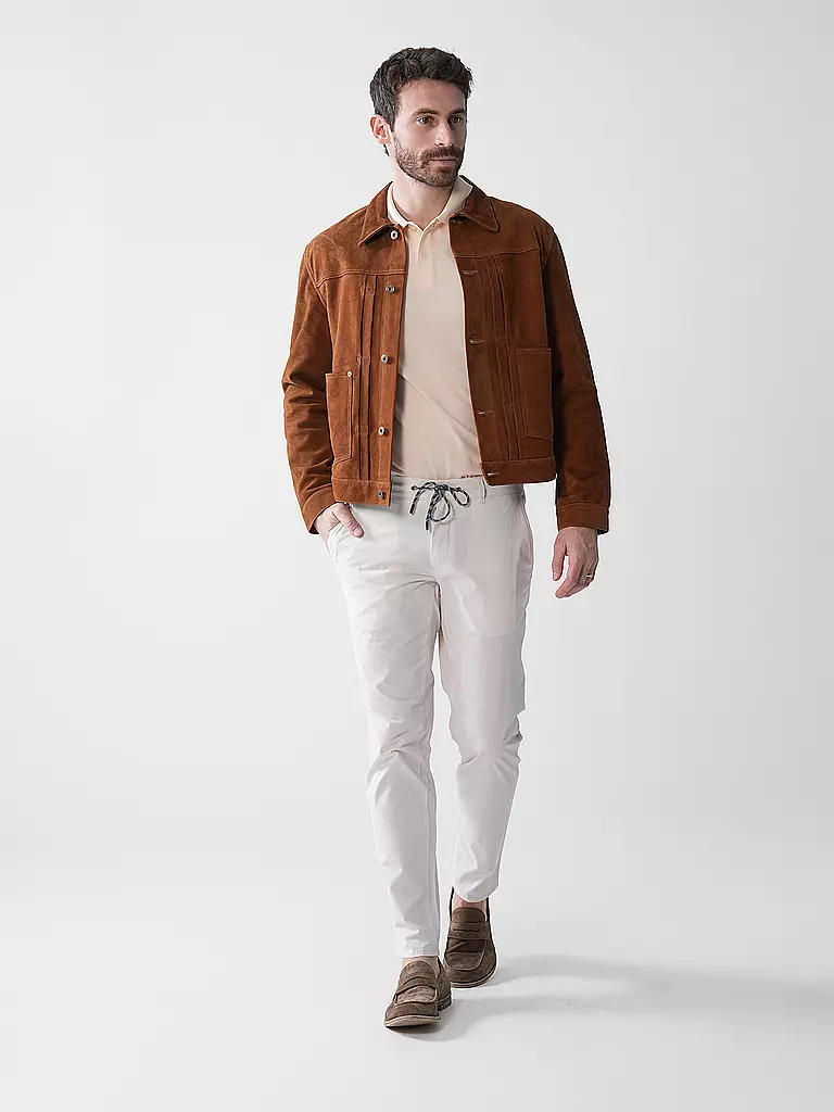 NUDIE JEANS | Lederjacke DANTE II  | Marrón