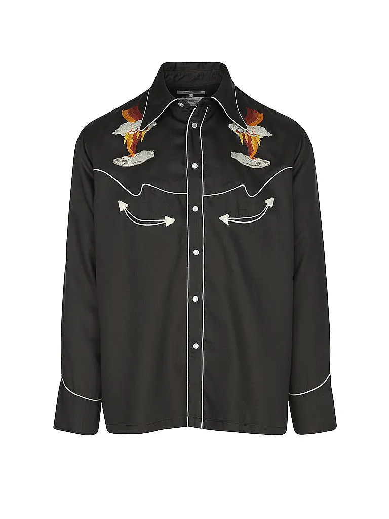 NUDIE JEANS | Nombre del producto: Camisa GONZO WESTERN | Negro