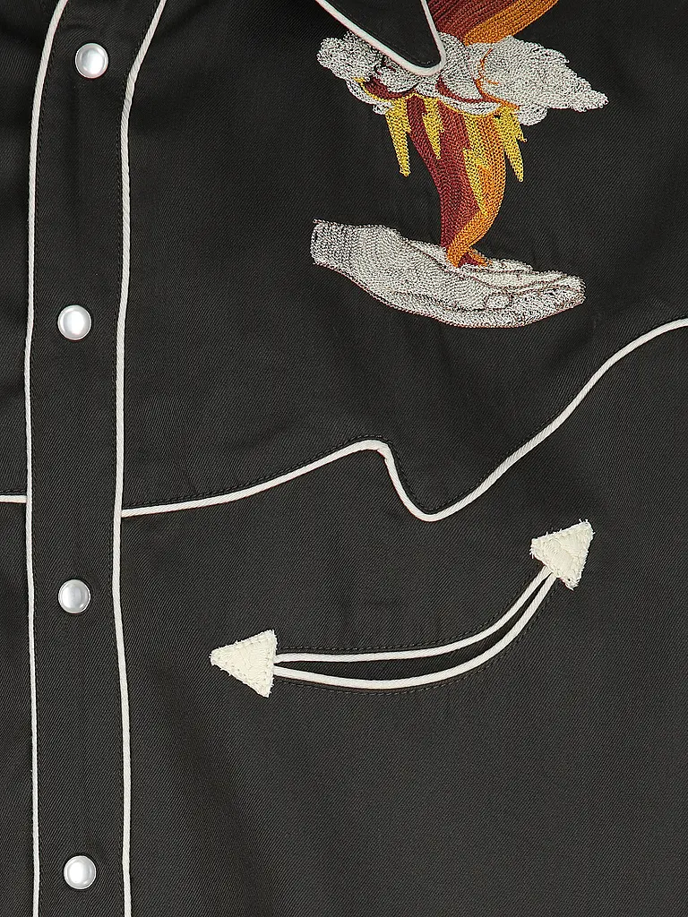 NUDIE JEANS | Nombre del producto: Camisa GONZO WESTERN | Negro