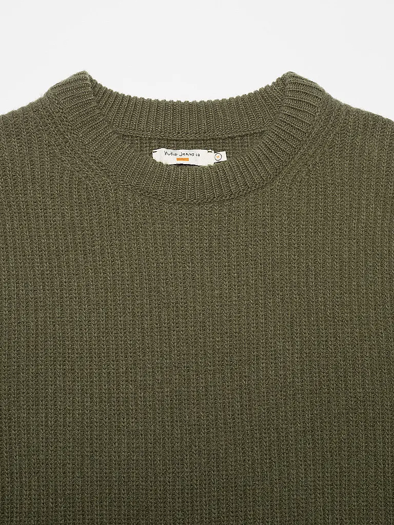 NUDIE JEANS | Pullover AUGUST | Oliva