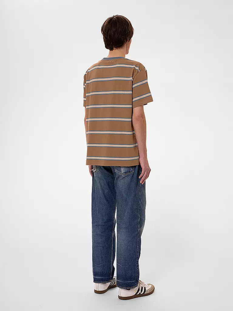 NUDIE JEANS | T-Shirt LEFFE | Camel