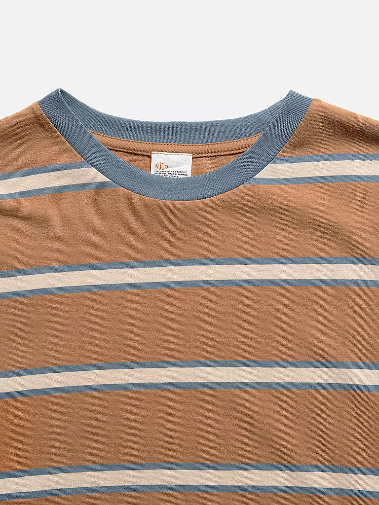 NUDIE JEANS | T-Shirt LEFFE | Camel