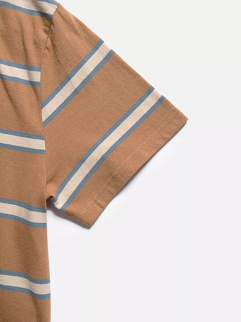 NUDIE JEANS | T-Shirt LEFFE | Camel
