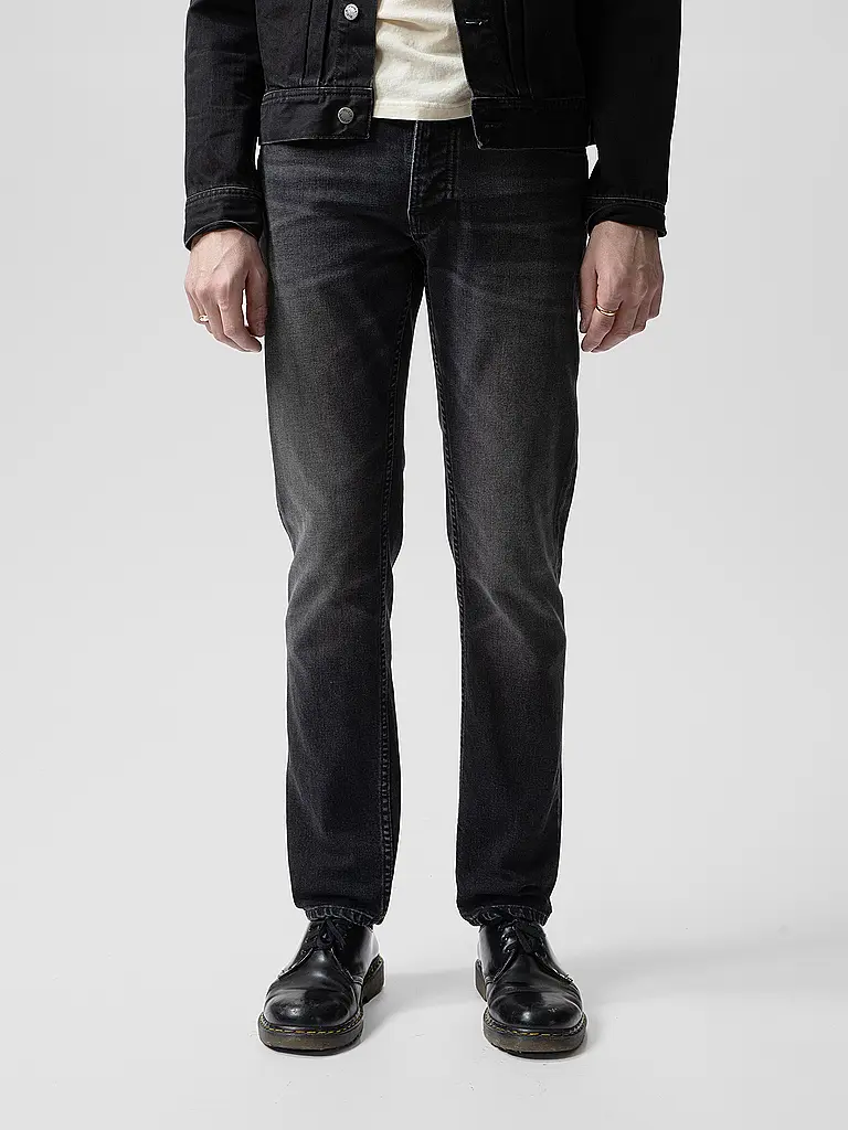 NUDIE JEANS | Vaqueros de corte recto SOLID OLLIE | Negro