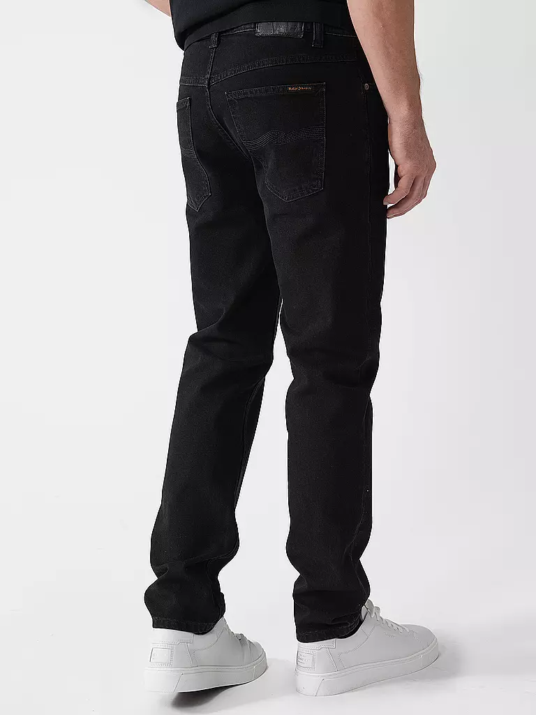 NUDIE JEANS | Vaqueros Regular Fit SOLID OLLIE BLACK STEEL |
