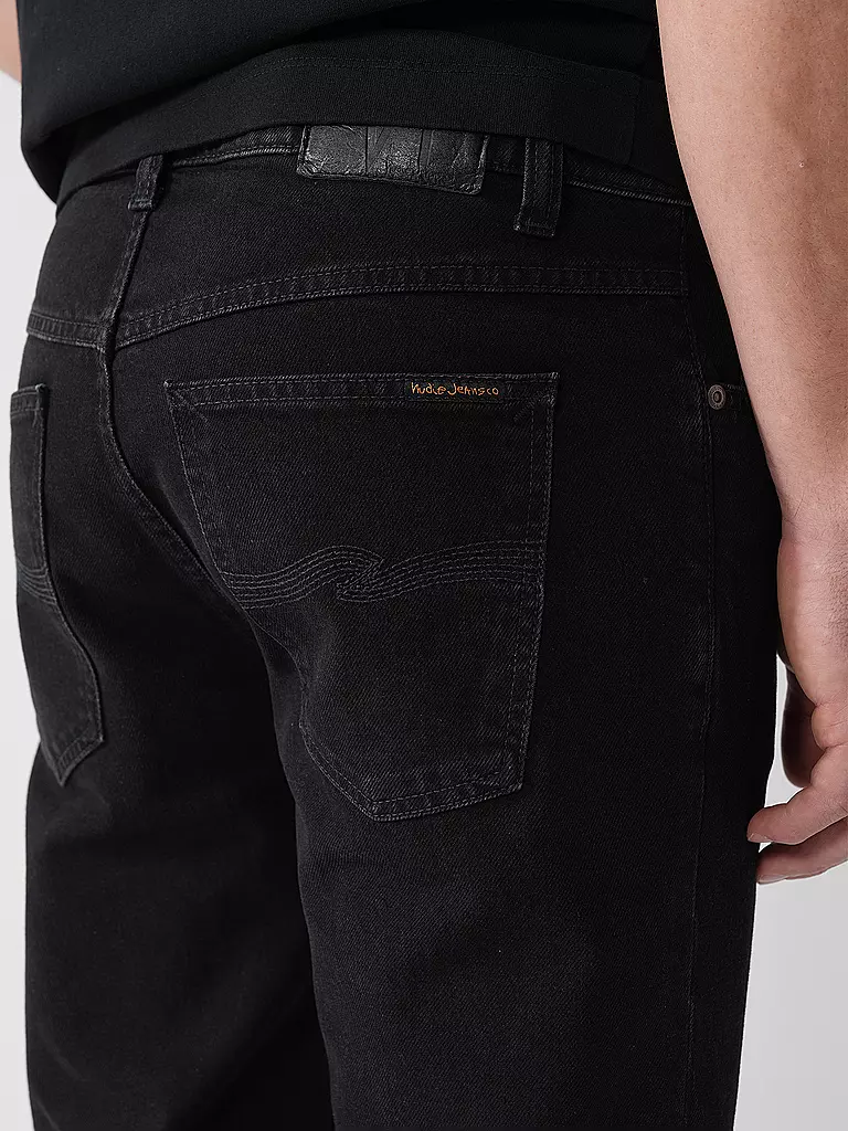 NUDIE JEANS | Vaqueros Regular Fit SOLID OLLIE BLACK STEEL |
