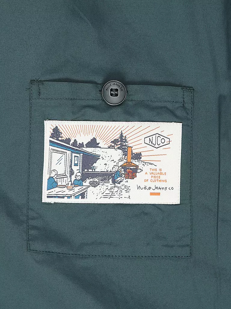 NUDIE JEANS | Wolljacke BLAKE  | Verde oscuro