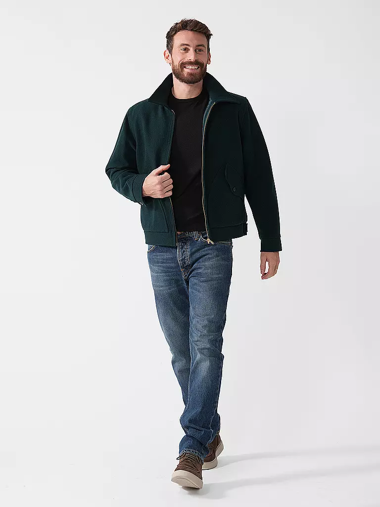 NUDIE JEANS | Wolljacke BLAKE  | Verde oscuro