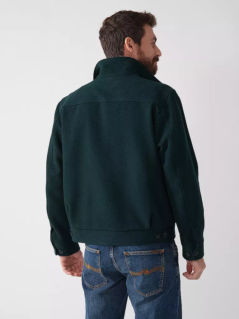NUDIE JEANS | Wolljacke BLAKE  | Verde oscuro