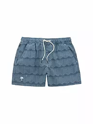 OAS | Badeshorts GREEN SQUIGGLE | Azul