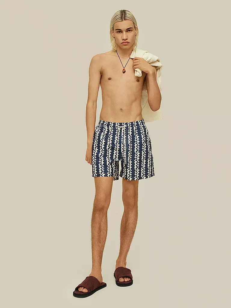 OAS | Badeshorts BLUE SCRIBBLE | Azul