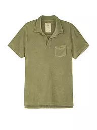 OAS | Frottee Poloshirt | Oliva