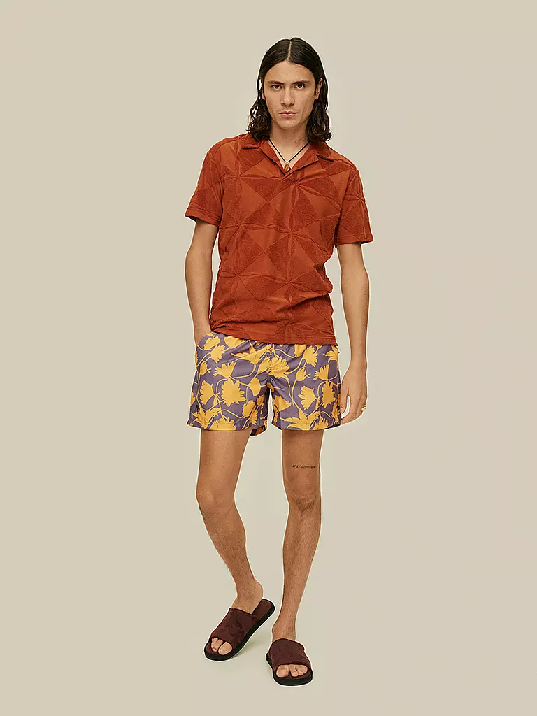 OAS | Frottee Poloshirt | Naranja