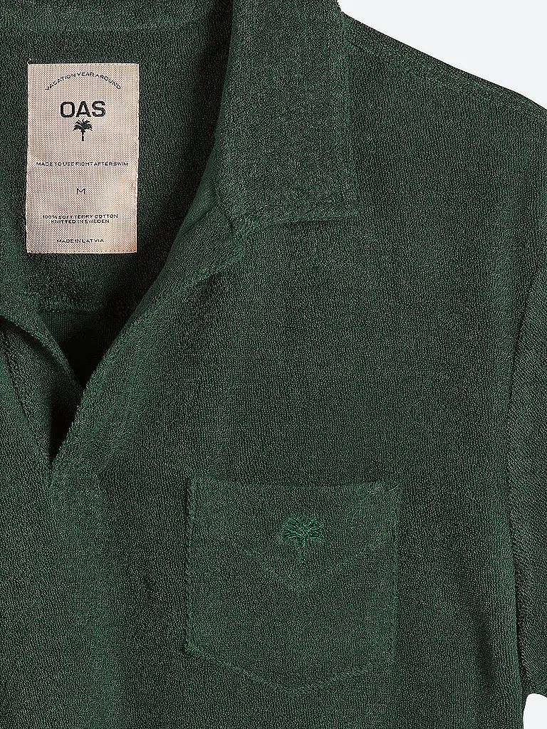 OAS | Frottee Poloshirt | Verde
