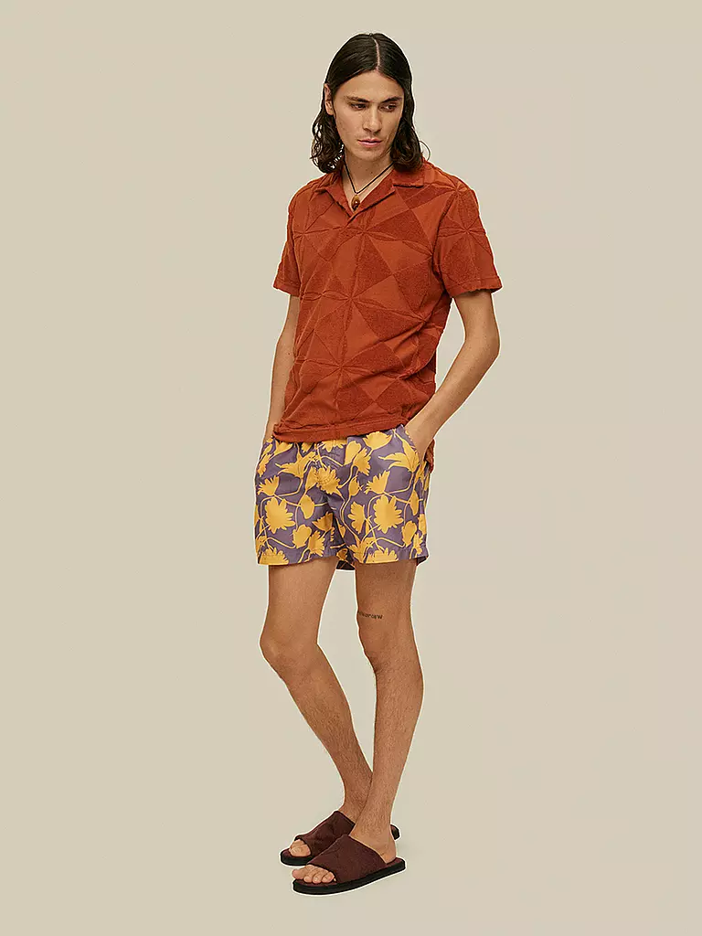 OAS | Frottee Poloshirt | Naranja