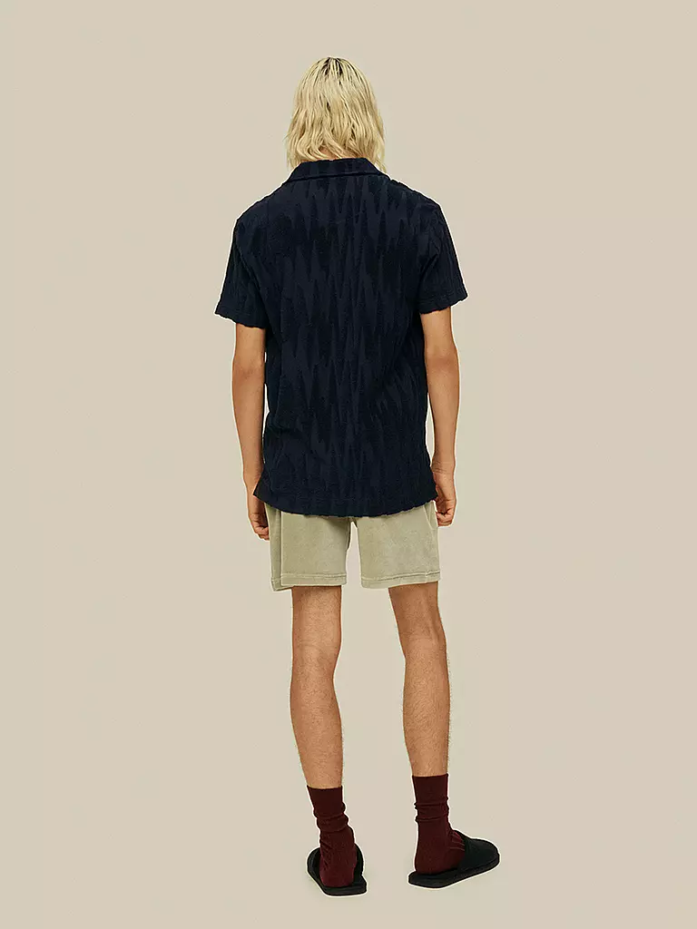 OAS | Frottee Poloshirt | Azul