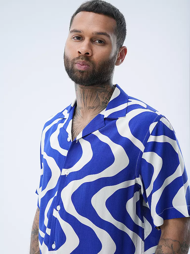 OAS | Hemd BLUE RIPPLING | Azul