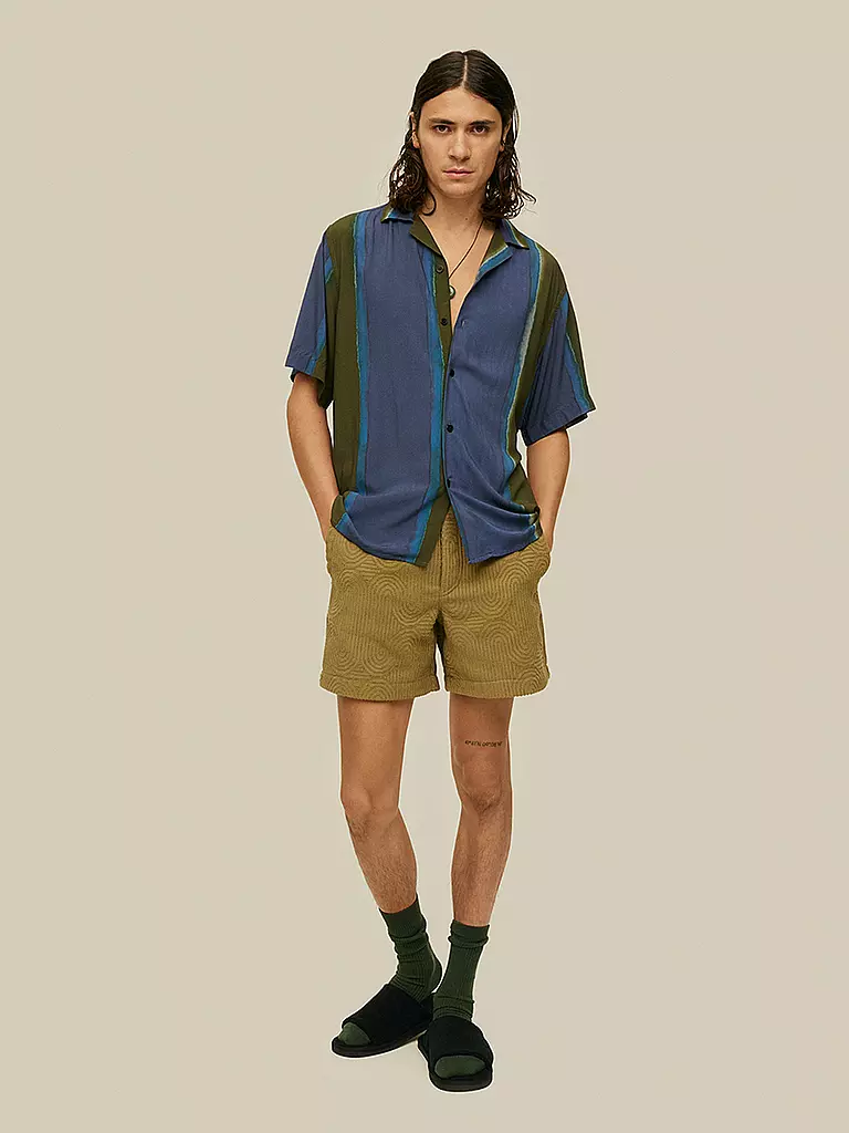 OAS | Hemd MURKY MIST  | Azul oscuro