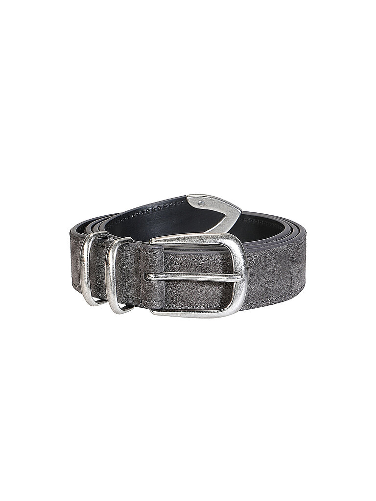 Cinturón de cuero gris 100