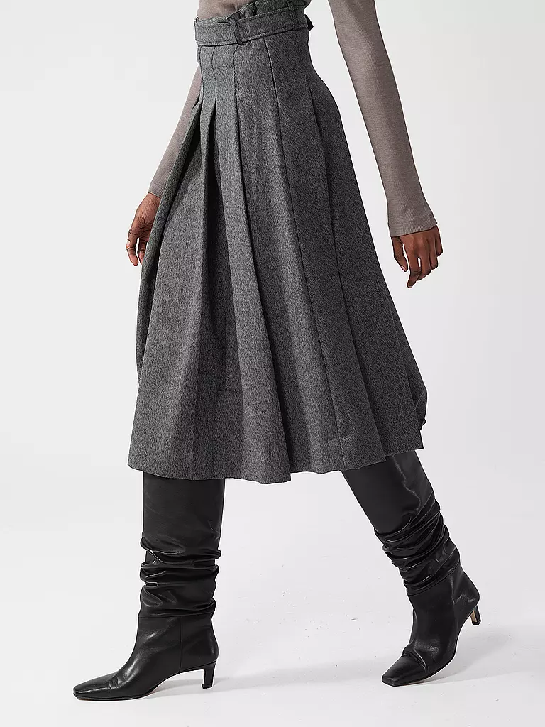 OFFICINE GENERALE | Midi falda KENIA | Gris