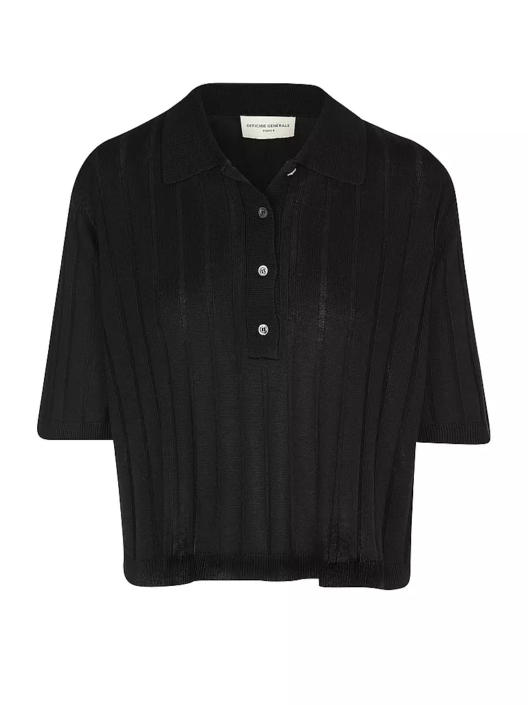 OFFICINE GENERALE | Poloshirt de manga 3/4 | Negro