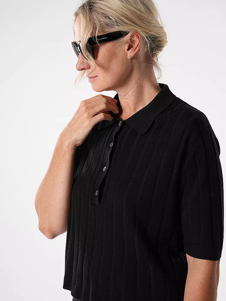 OFFICINE GENERALE | Poloshirt de manga 3/4 | Negro