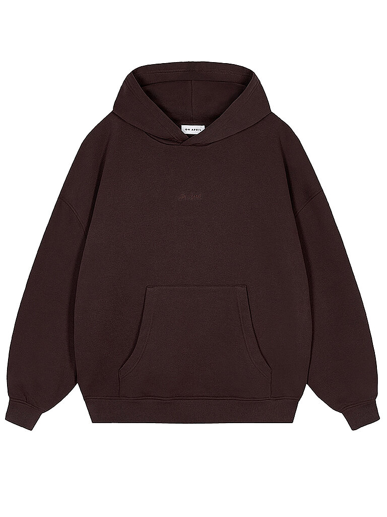 Oh April Sudadera con capucha - Hoodie GOOD KARMA WAVE marrón