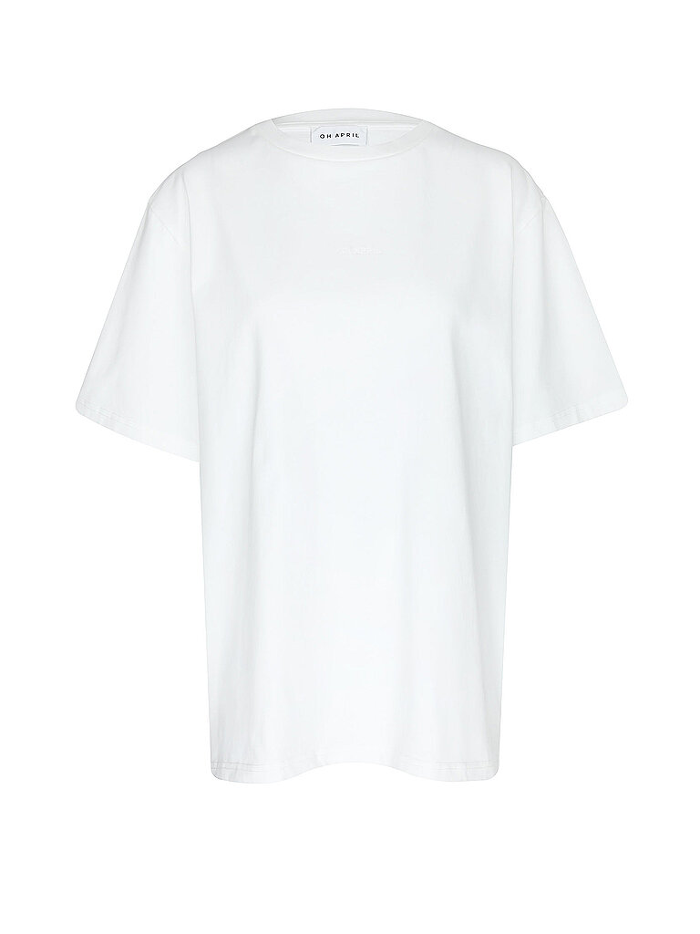 Oh April Camiseta FLOWER blanco L