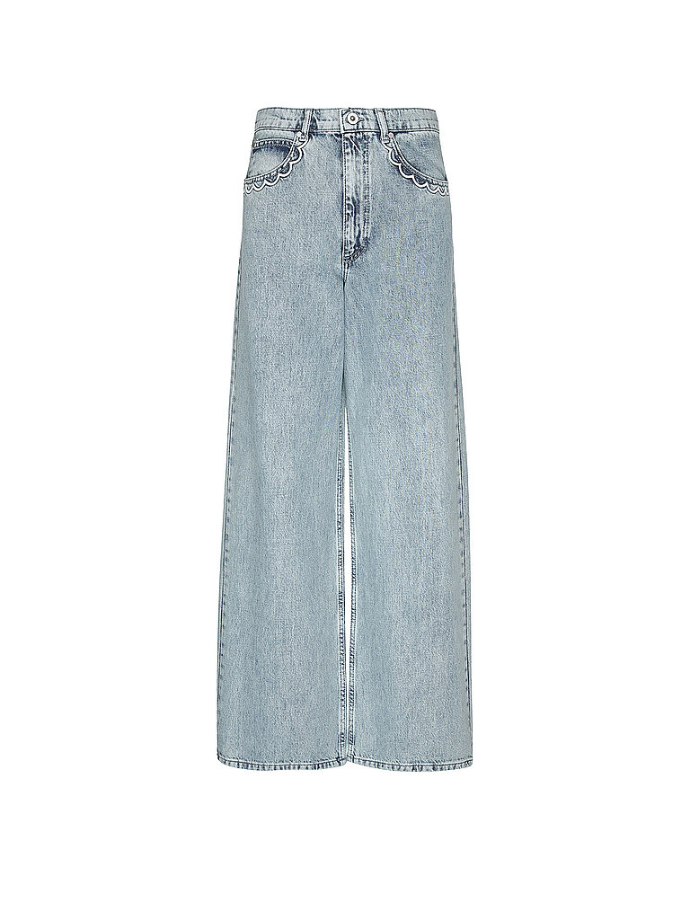 Jeans Wide Leg ALINE azul claro S