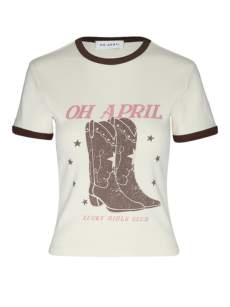 Oh April Camiseta crema