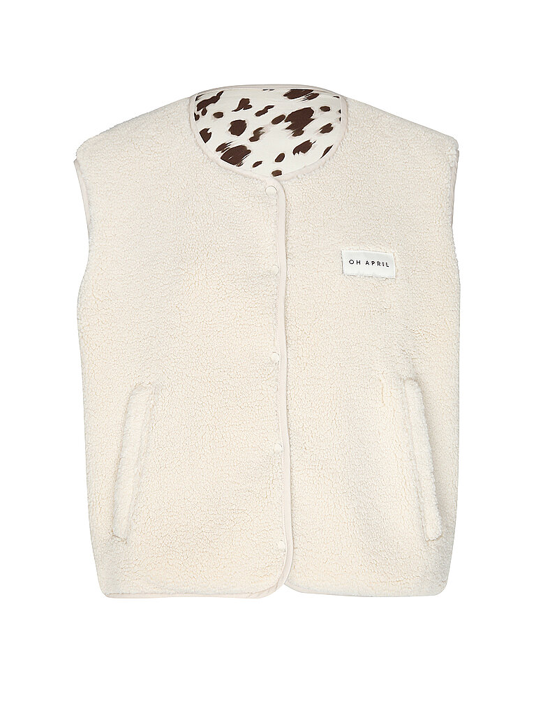Oh April Chaleco reversible MAGNOLIA crema