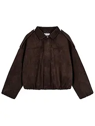 OH APRIL | Nombre del producto: Chaqueta de cuero sintético KATIE VEGAN | Marrón