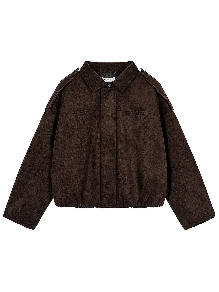 OH APRIL | Nombre del producto: Chaqueta de cuero sintético KATIE VEGAN | Marrón