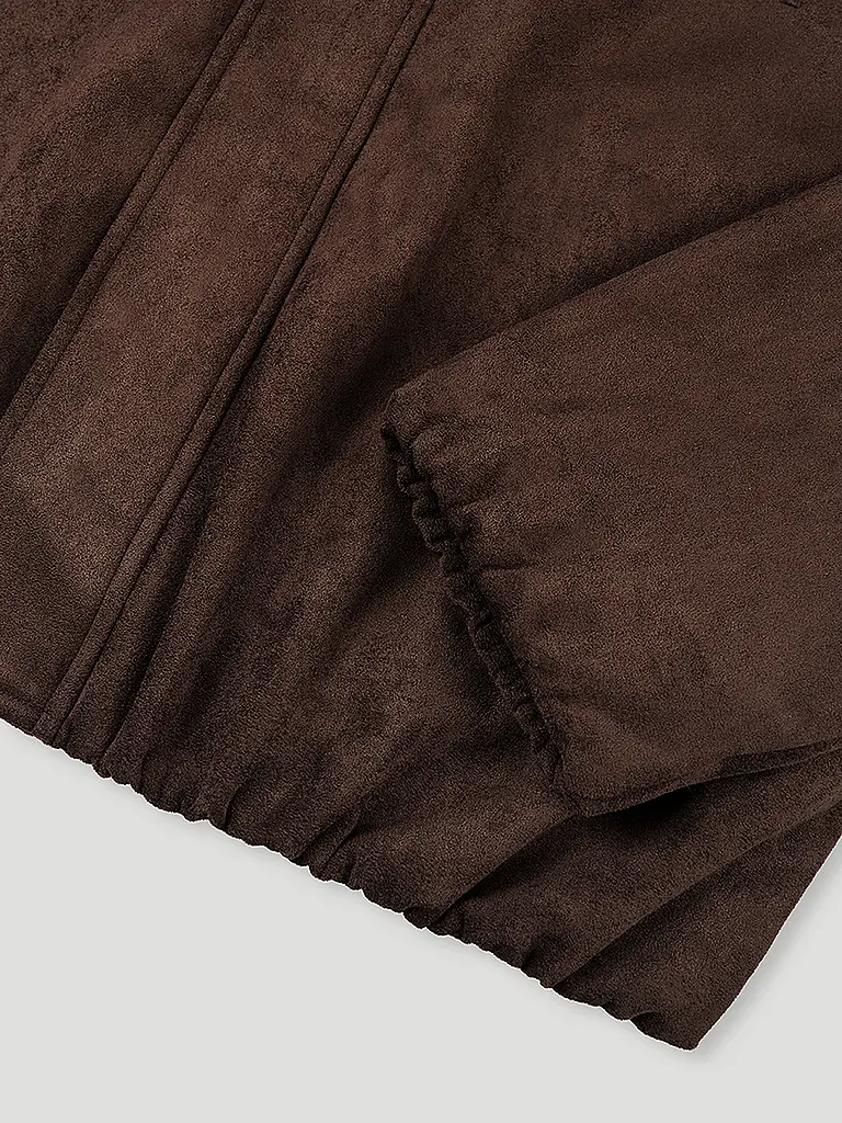 OH APRIL | Nombre del producto: Chaqueta de cuero sintético KATIE VEGAN | Marrón