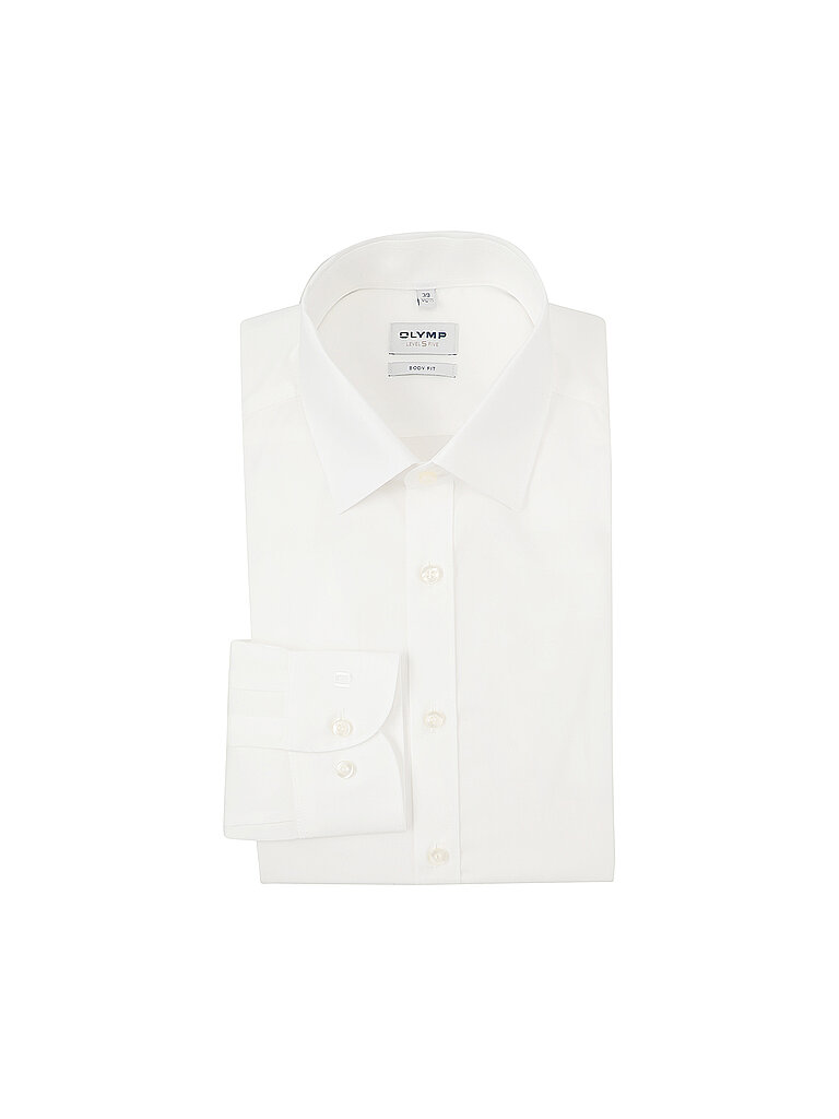 Camisa Body Fit Manga Extralarga blanco 38