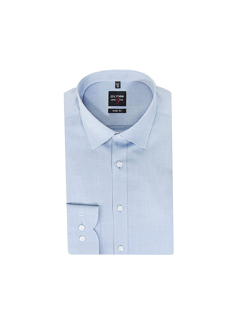 Olymp Level Five Camisa Body Fit azul