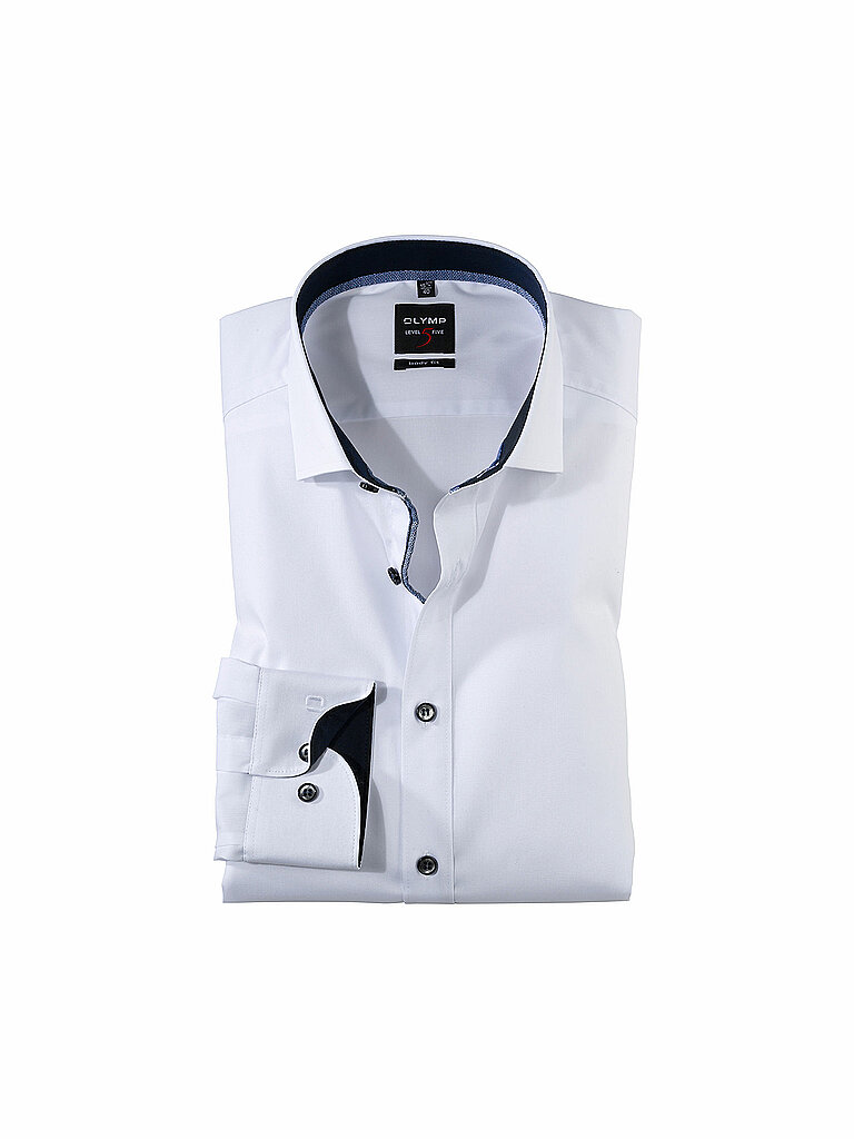 Camisa Body Fit Manga Extralarga blanco 40