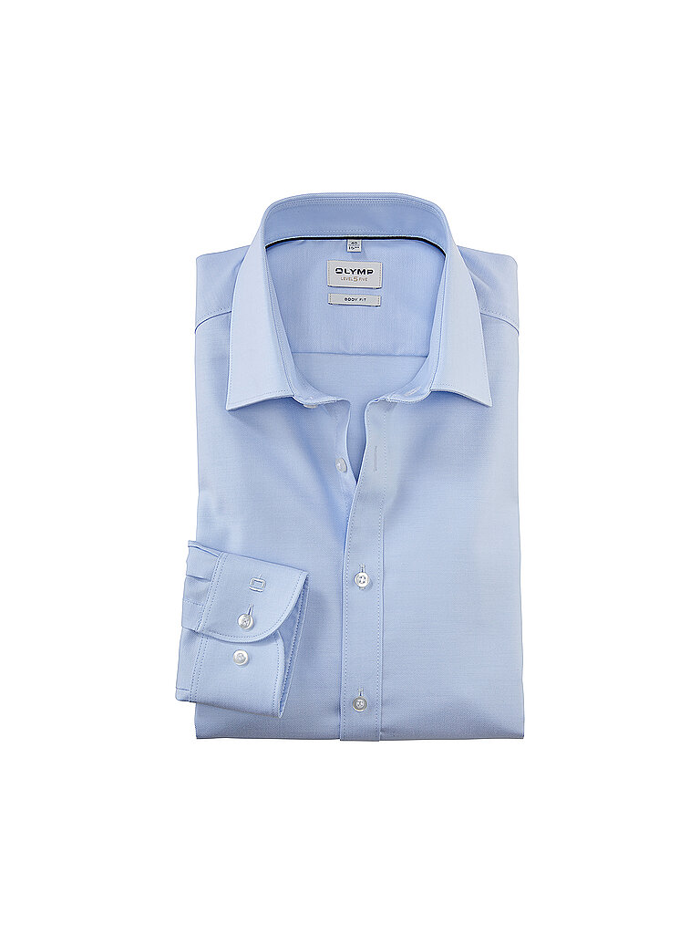 Camisa Body Fit Manga Extralarga azul claro 41