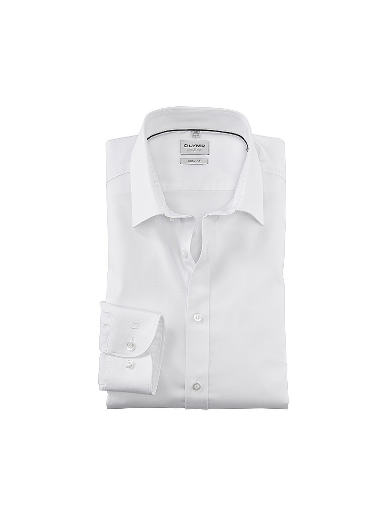 Camisa Body Fit de Manga Extralarga blanco 38