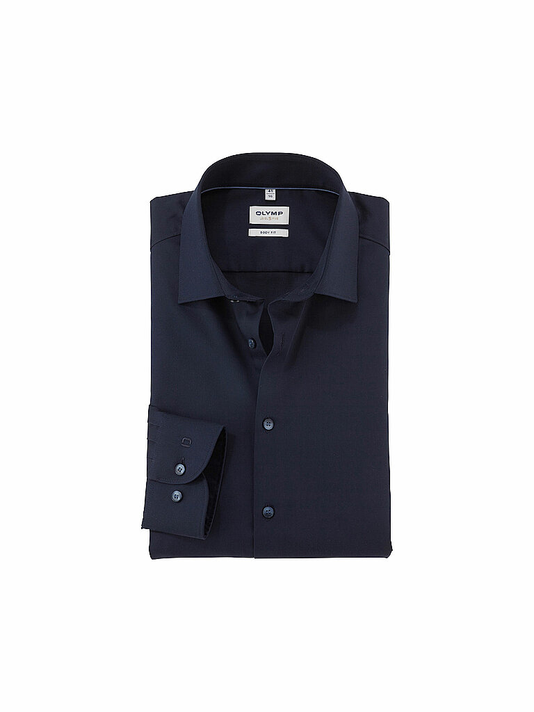 Camisa Body Fit azul oscuro 40