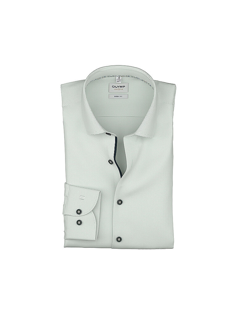 Olymp Level Five Camisa Body Fit verde