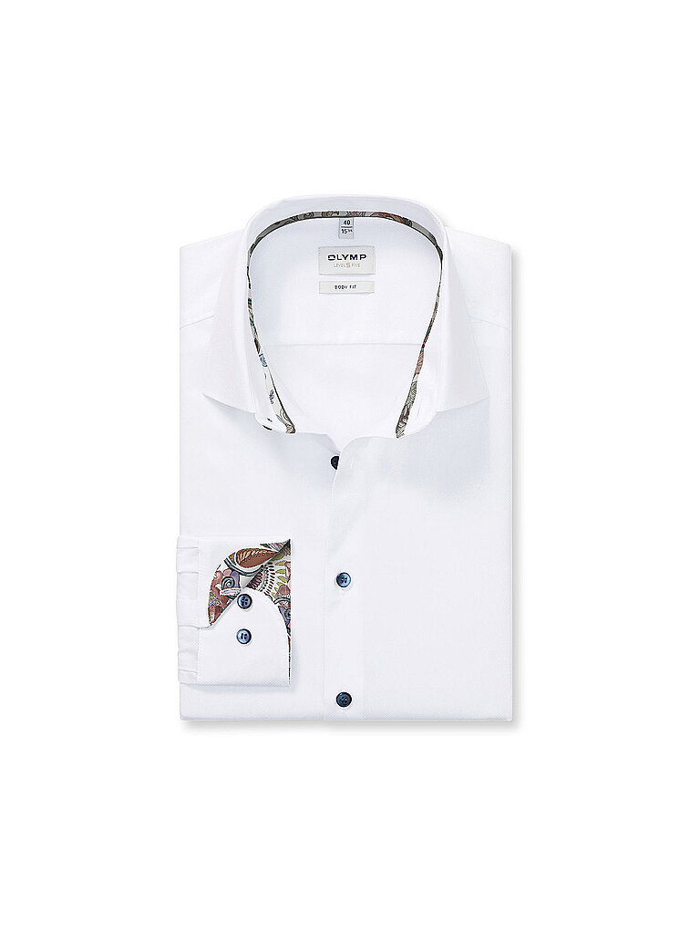 Olymp Level Five Camisa Slim Fit blanco