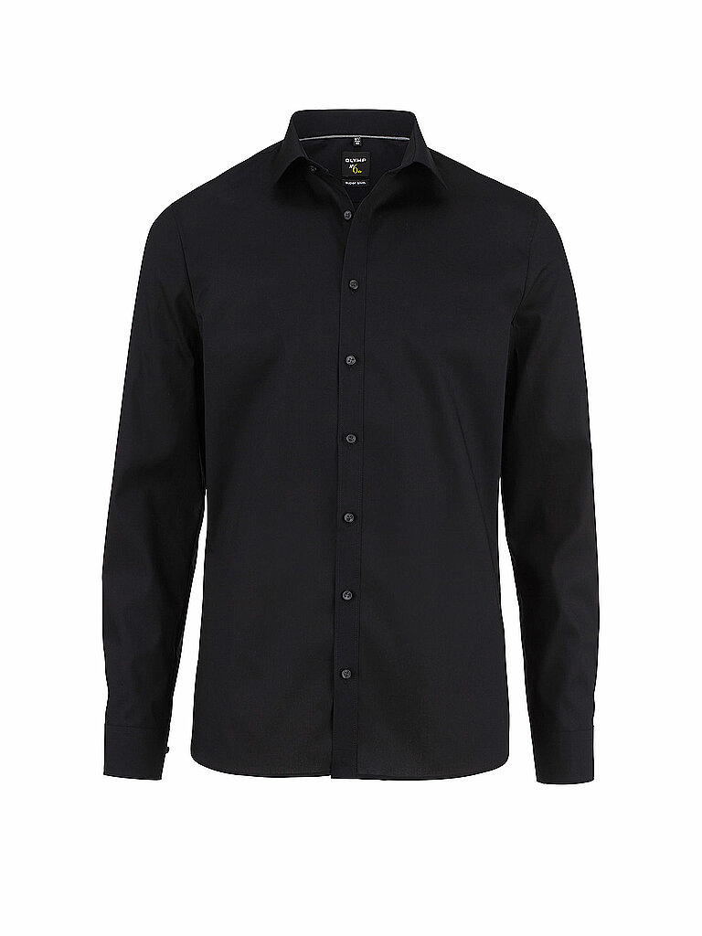 Olymp No.6 Camisa de negocios Super Slim negro