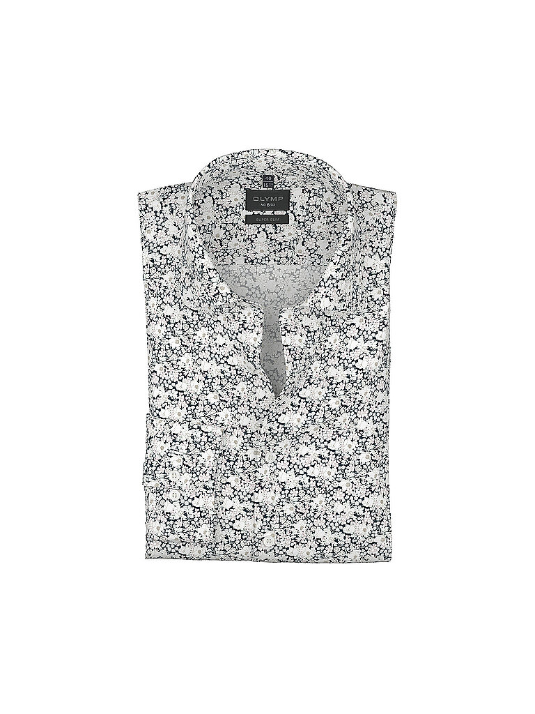 Olymp No.6 Camisa Super Slim Fit azul oscuro