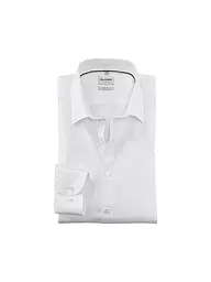 OLYMP LEVEL FIVE | Camisa Body Fit de Manga Extralarga | Blanco
