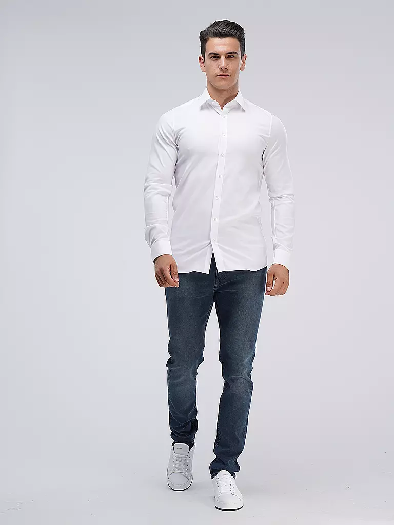 OLYMP LEVEL FIVE | Camisa Body Fit de Manga Extralarga | 