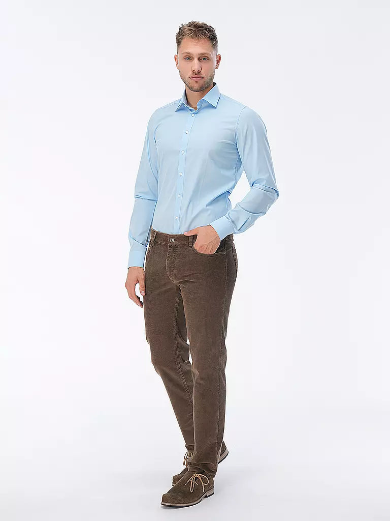OLYMP LEVEL FIVE | Camisa Body Fit de Manga Extralarga | 
