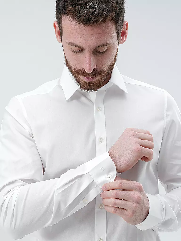 OLYMP LEVEL FIVE | Camisa Body Fit Manga Extralarga | 