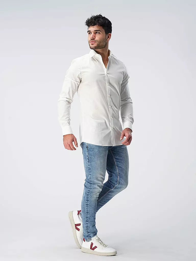 OLYMP LEVEL FIVE | Camisa Body Fit Manga Extralarga | 