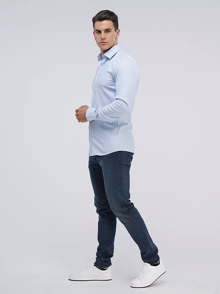 OLYMP LEVEL FIVE | Camisa Body Fit Manga Extralarga | 